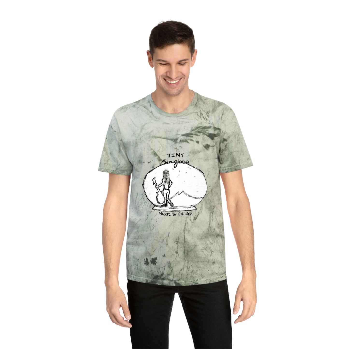 Tie Dye Tiny SnowGlobe t-shirt