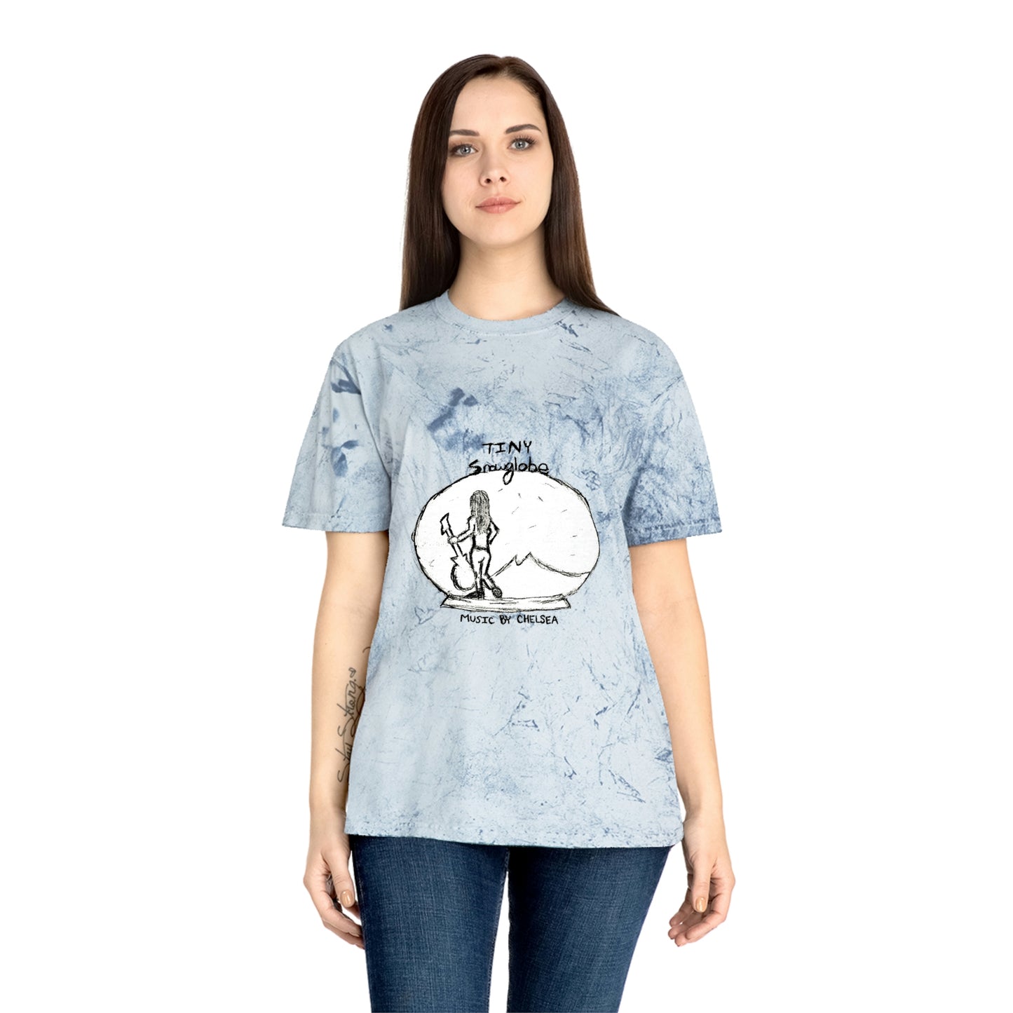 Tie Dye Tiny SnowGlobe t-shirt